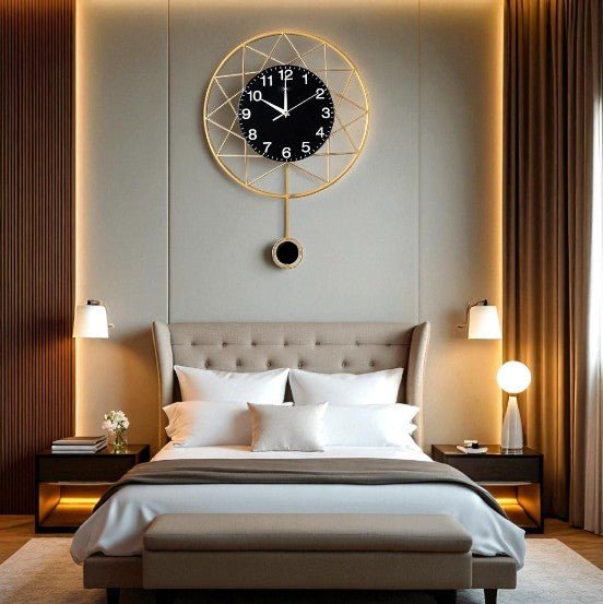 Stella Nova:Modern Pendulum Clock (24 x 24 Inches Dia)