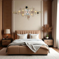Thumbnail for Stylish Abstract Wall Clock with Metallic Circles (47.2 x 23.6 Inches)