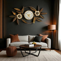 Thumbnail for Sunburst Blossom Chronometer Wall Watch (40.5 x 20 Inches)