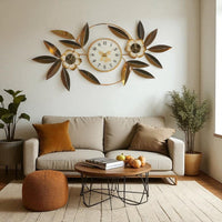 Thumbnail for Sunburst Blossom Chronometer Wall Watch (40.5 x 20 Inches)