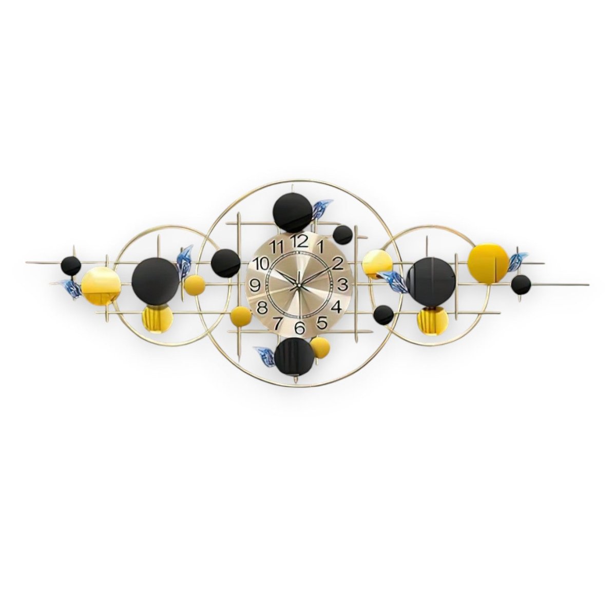 Symphony:Geometric Wall Clock (48 x 25 Inches)