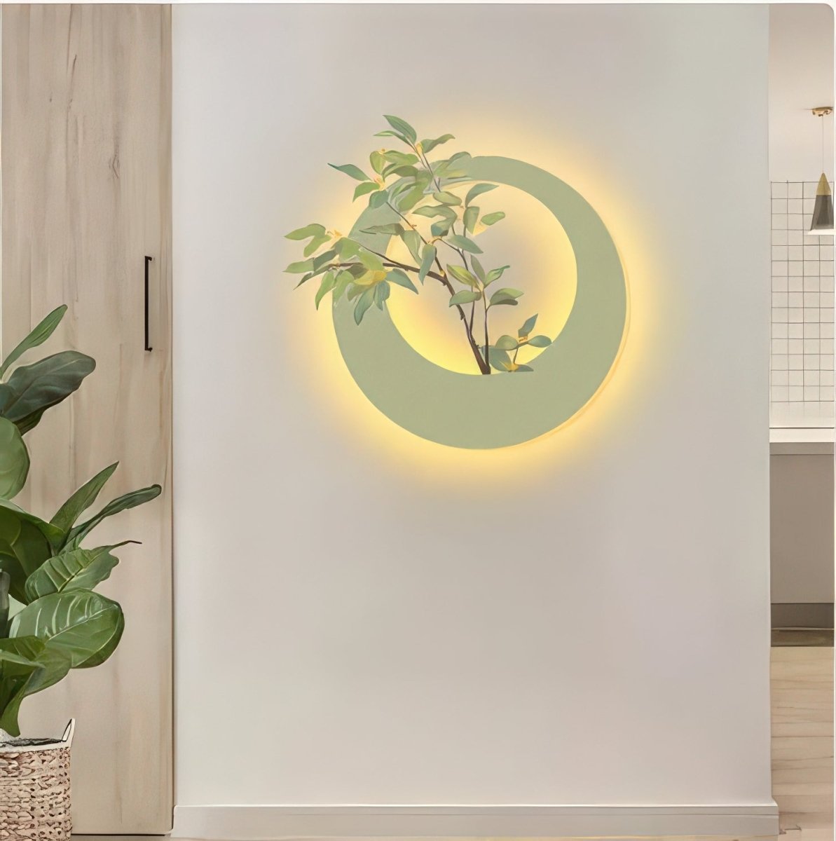 Textured Ring Tree Branch Wall Art (40 x 40 CM)