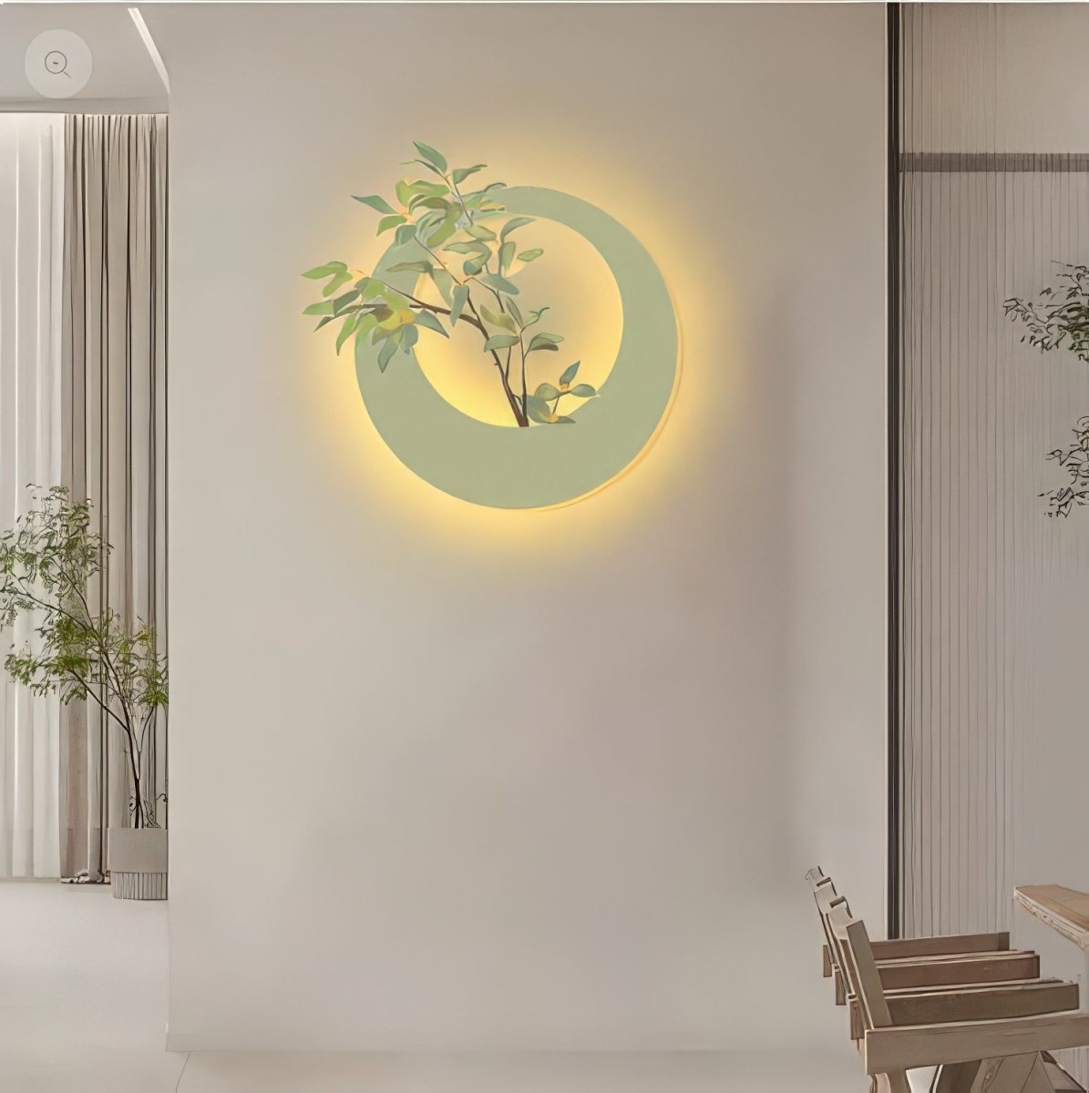 Textured Ring Tree Branch Wall Art (40 x 40 CM)