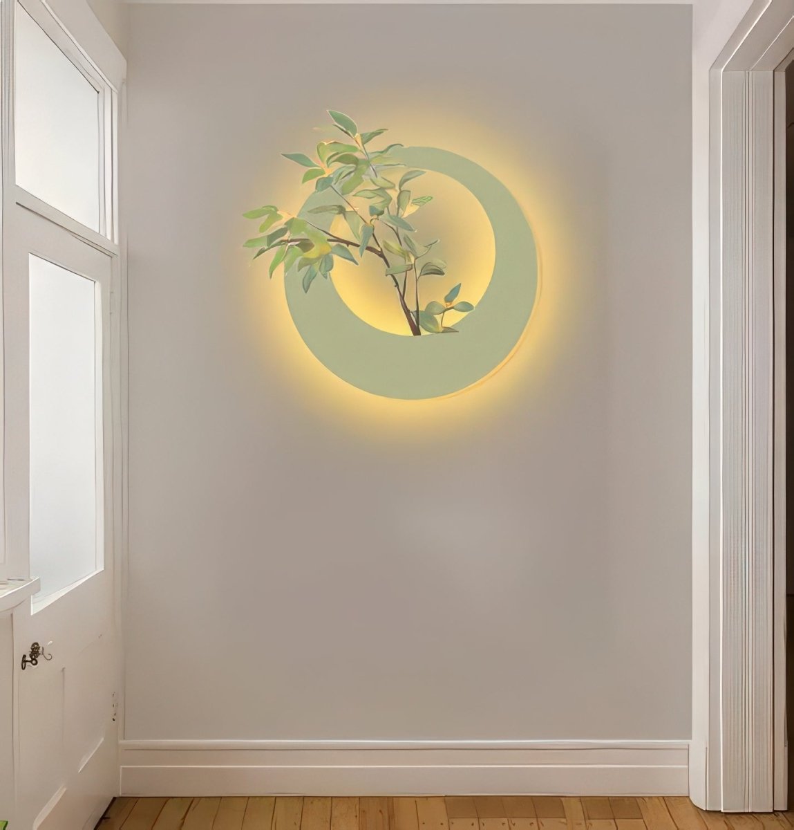 Textured Ring Tree Branch Wall Art (40 x 40 CM)
