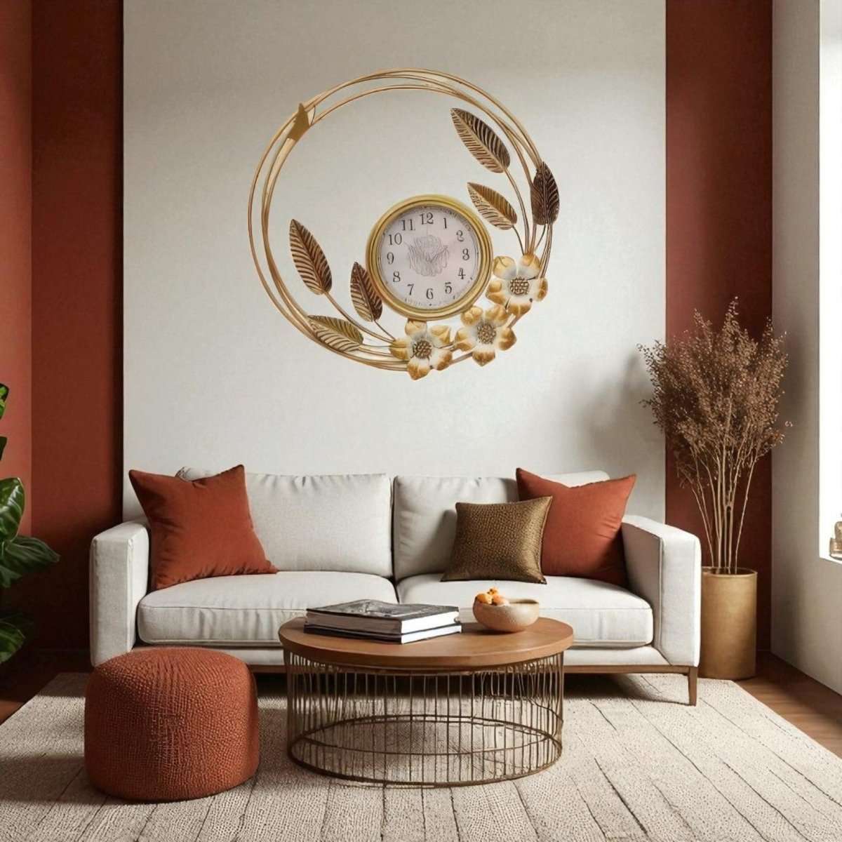 The Artisan's Halo Wall Art Clock (26 x 26 Inches)