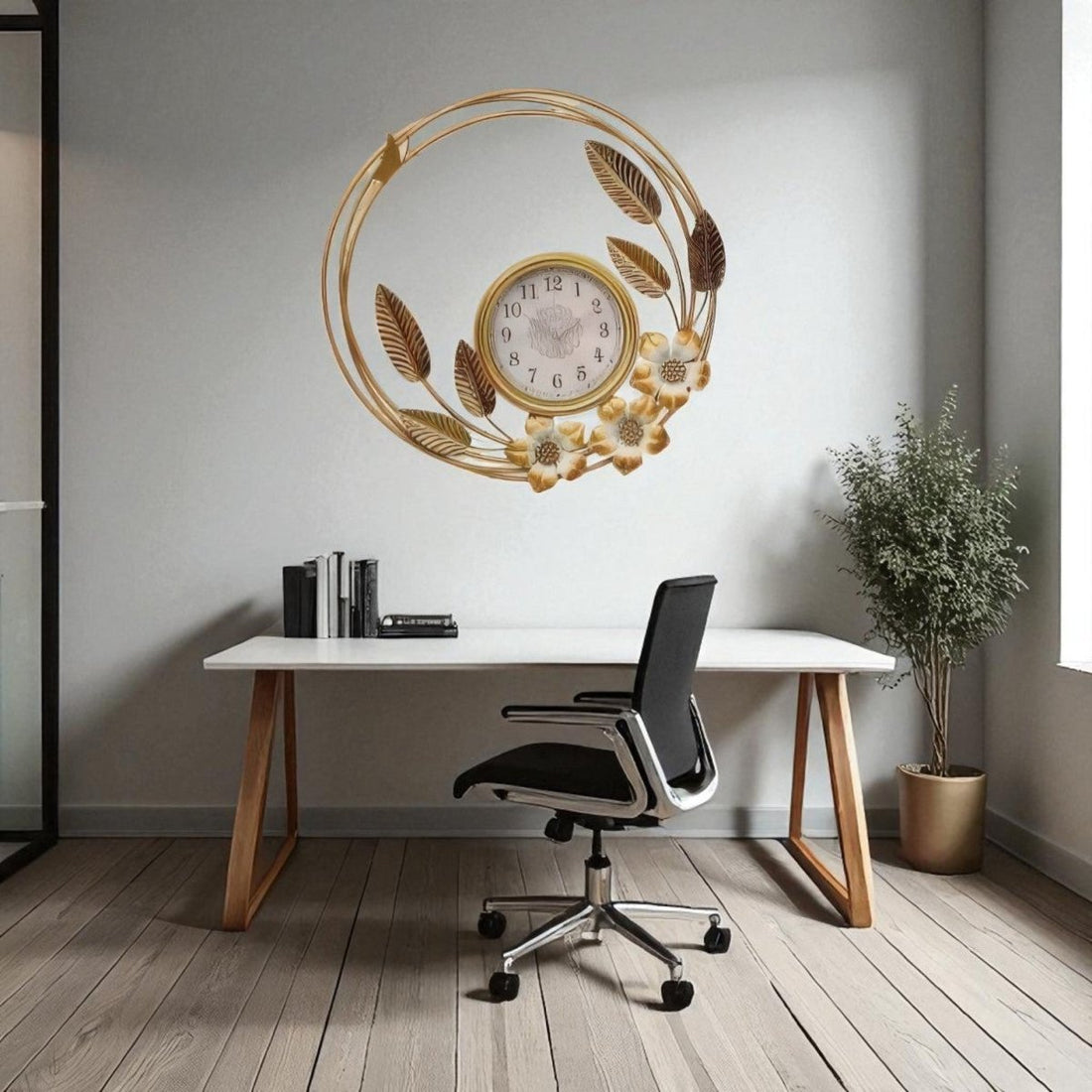 The Artisan's Halo Wall Art Clock (26 x 26 Inches)