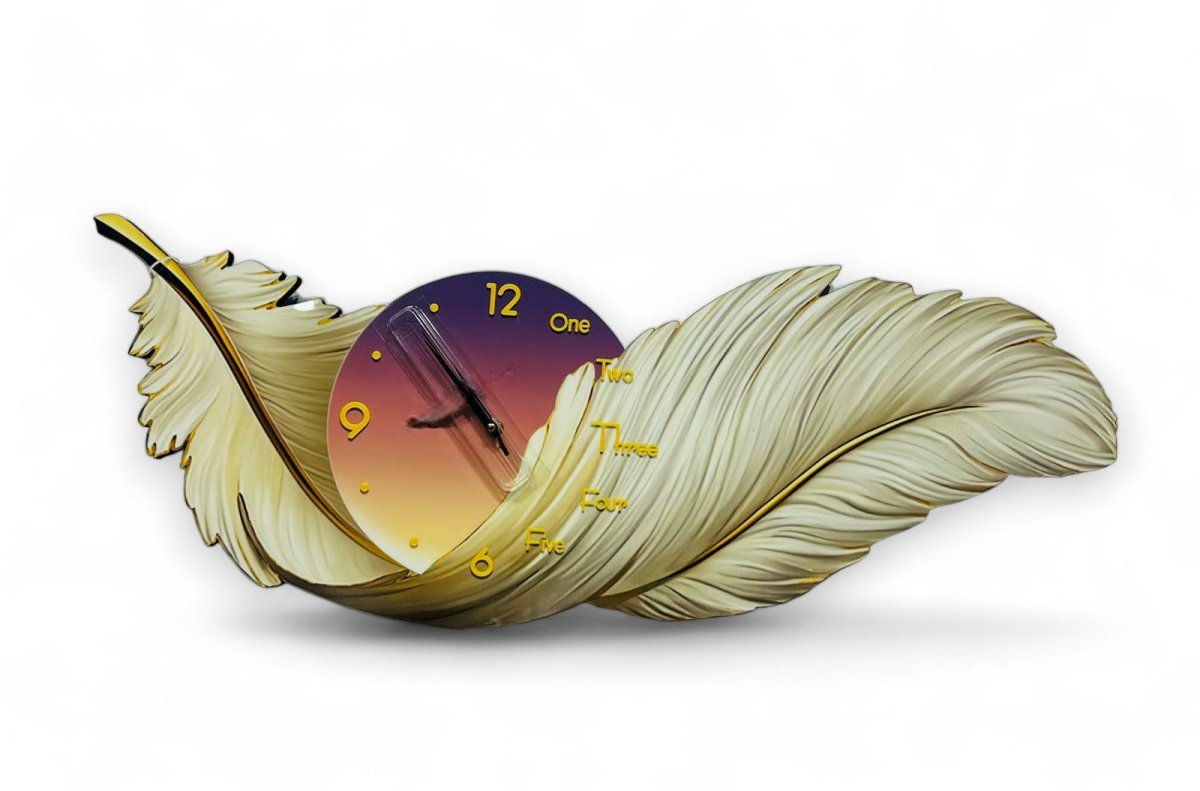 The Avian Hourglass Crystal Wall Clock (30 x 14 Inches)