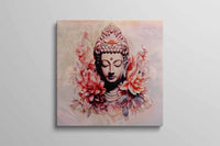 Thumbnail for The Buddha of Flowers Canvas Wall Painiting (36 x 36 Inches)