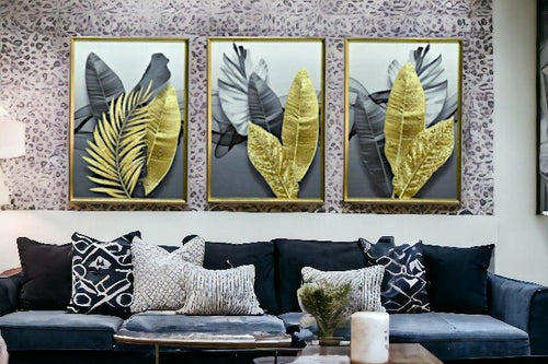 The Cinder Sparks Crystal Glass Painting Set of 2 (150 x 70 Cm)
