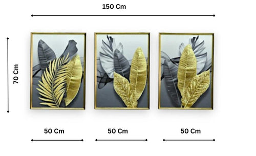 The Cinder Sparks Crystal Glass Painting Set of 2 (150 x 70 Cm)