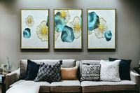 Thumbnail for The Cobalt Cocoon Crystal Glass Painting Set of 3 (150 x 70 Cm)