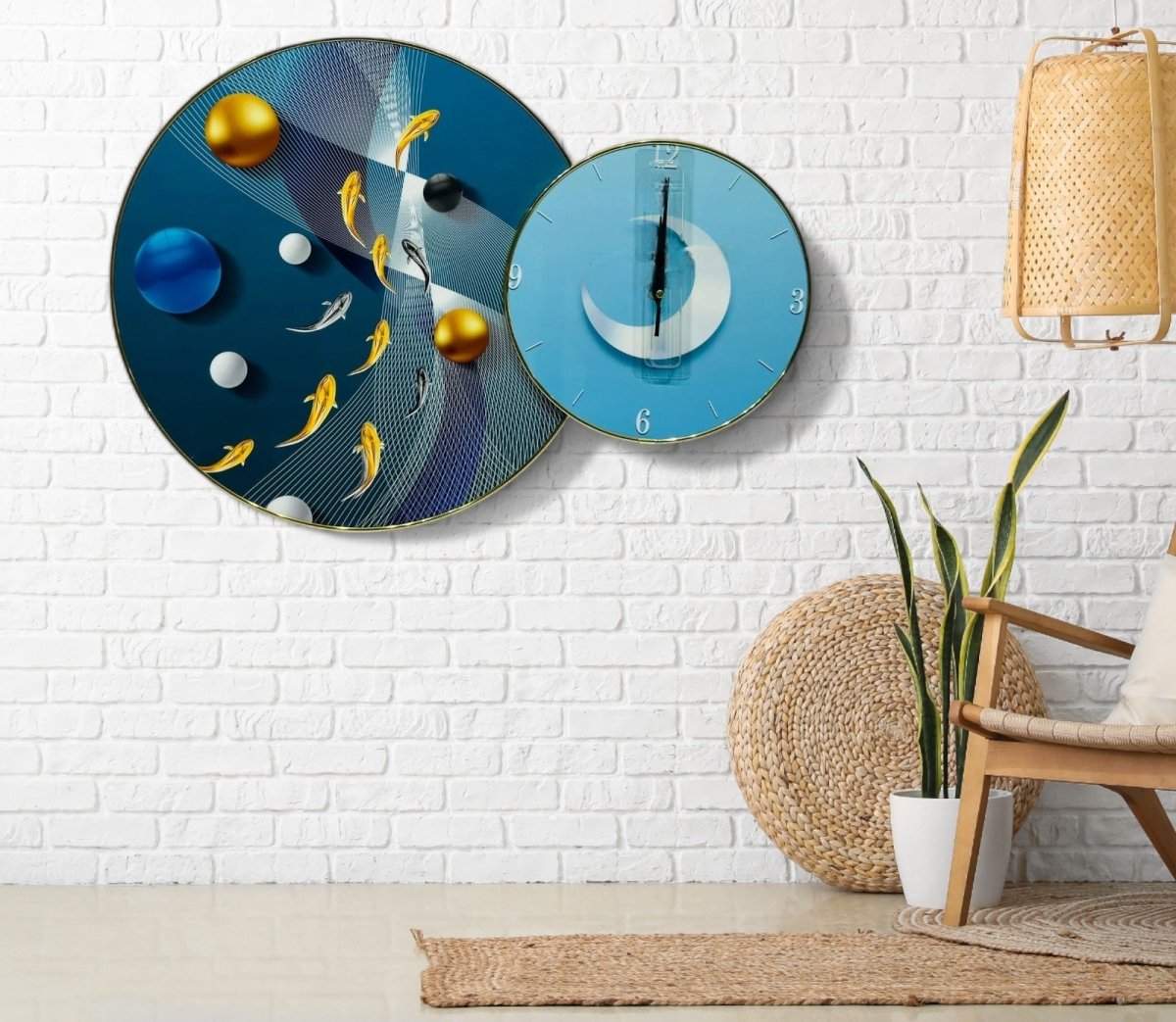 The Crystal Reef Wall Clock (24 x 16 Inches)