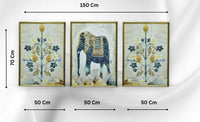 Thumbnail for The Elegant Entanglement Crystal Glass Painting Set of 3 (150 x 70 Cm)