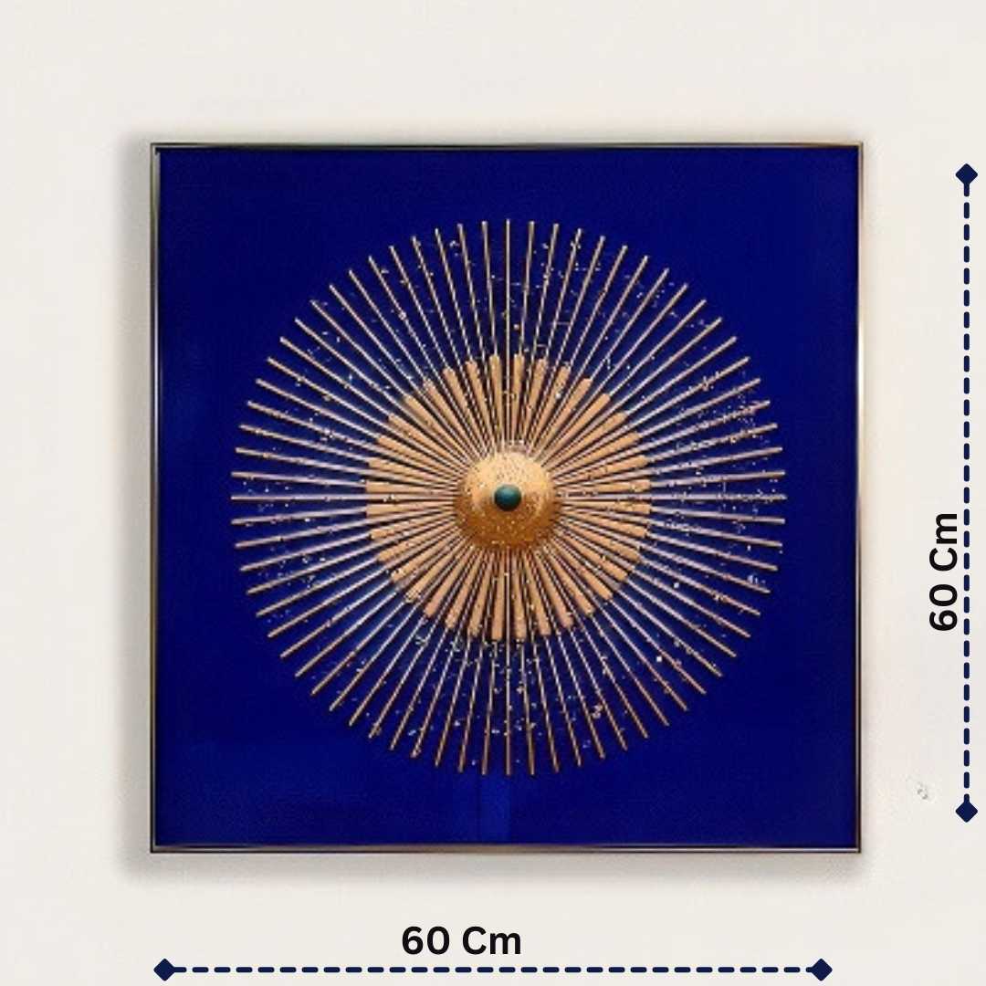 The Ethereal Bloom Crystal Wall Painting (60 x 60 cms)