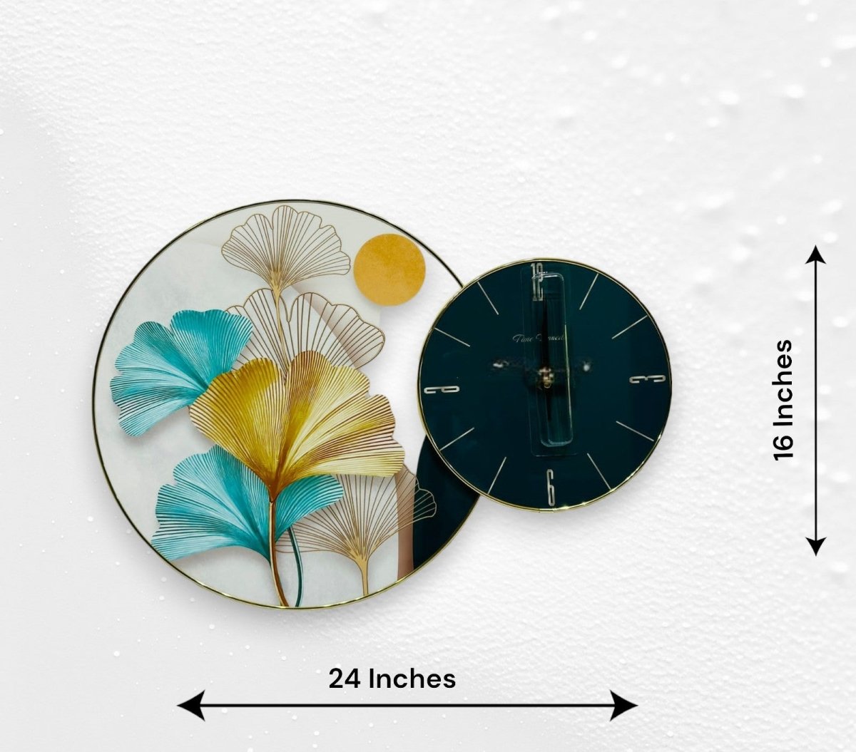 The Everlasting Elegance Crystal Wall Clock (24 x 16 Inches)