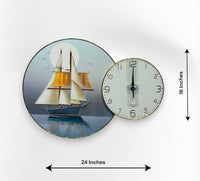 Thumbnail for The Fair Winds Crystal Wall Clock (24 x 16 Inches)