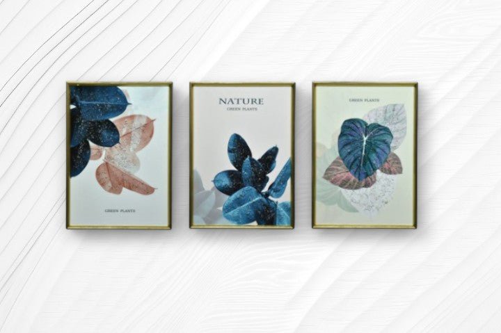 The Flourishing Flora Crystal Glass Painting Set of 3 (150 x 70 Cm)