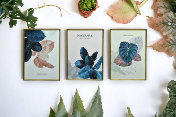 The Flourishing Flora Crystal Glass Painting Set of 3 (150 x 70 Cm)