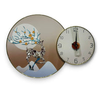 Thumbnail for The Frosted Forest Crystal Wall Clock (24 x 16 Inches)