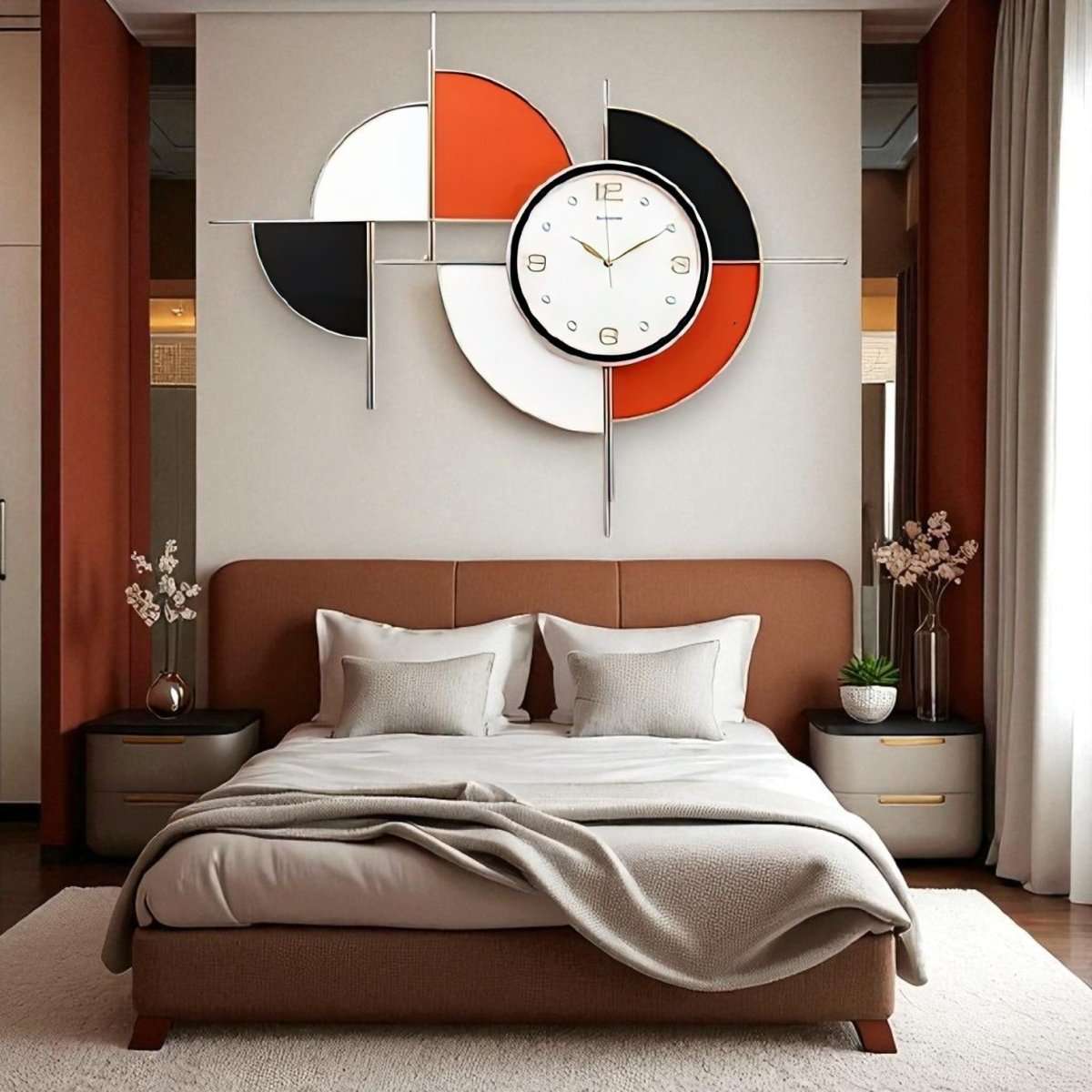 The GeoFusion Wall Art Clock (38 x 32 Inches)
