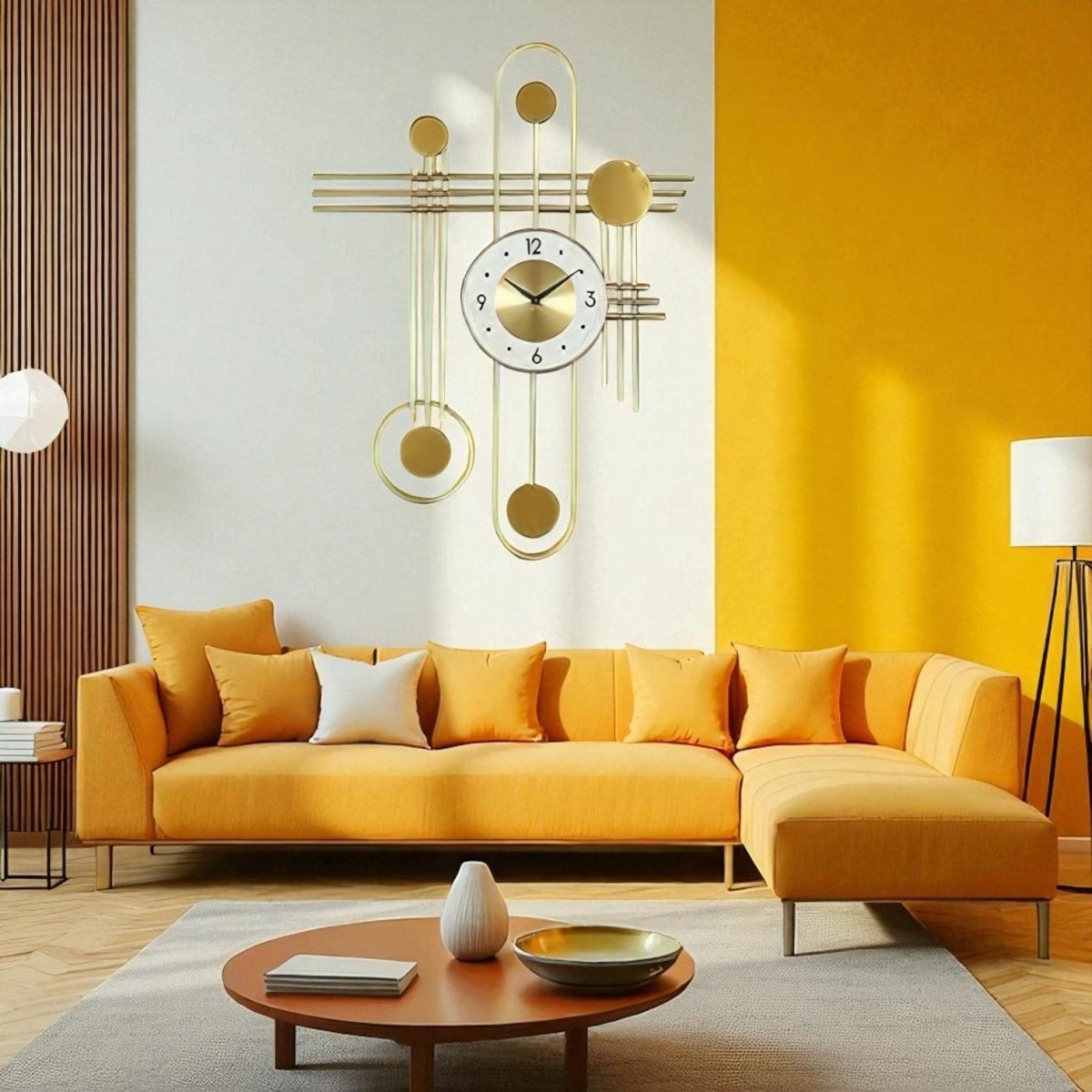 The Gilded Baton Timepiece (31.5 x 24 Inches)