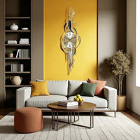 Thumbnail for The Gilded Feather Clock (36.2 x 11 Inches)