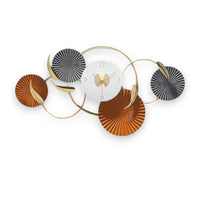 Thumbnail for The Golden Fan Serenade Decorative Timepiece (35 x 19.2 Inches)