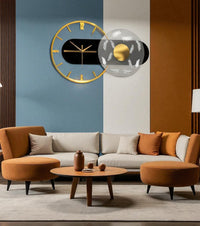 Thumbnail for The Golden Feather Fusion Wall Clock (23.6 x 14 Inches)