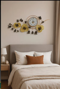 Thumbnail for The Golden Pansy Timepiece (42 x 19 Inches)
