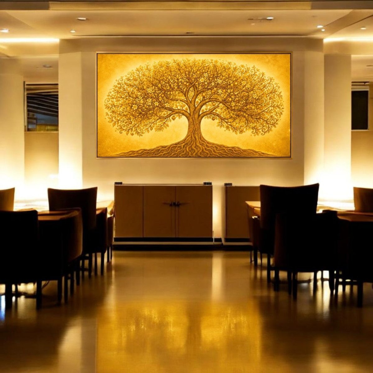 The Golden Tree of Abundance (48 x 24 Inches)