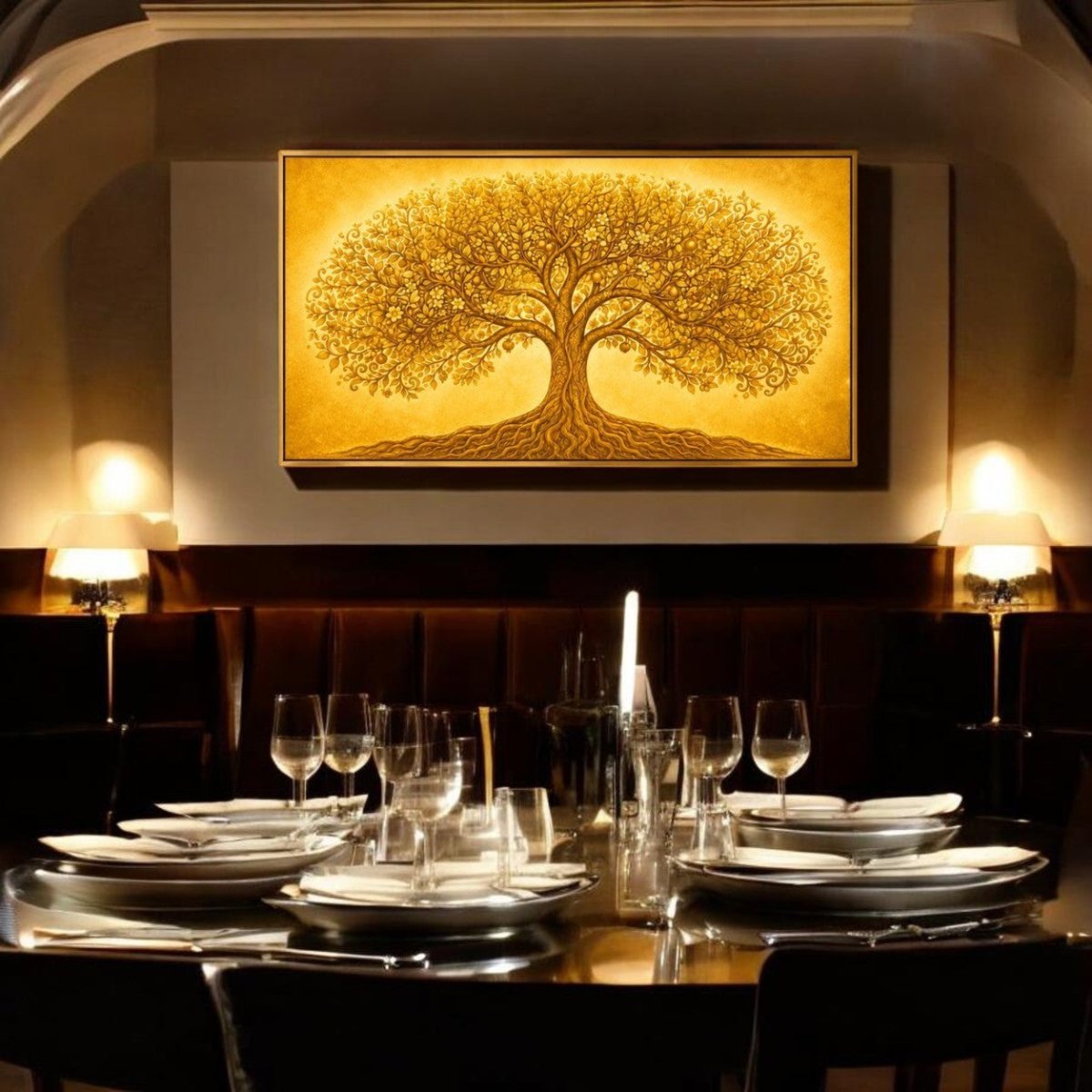 The Golden Tree of Abundance (48 x 24 Inches)