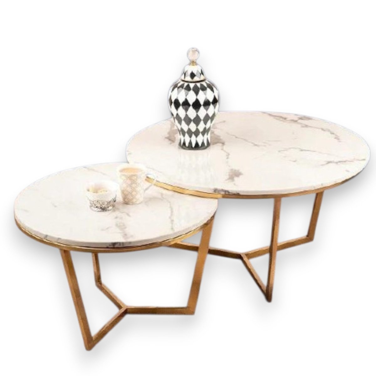 The Halcyon Modern Stackable Accent Tables (Set of 2)