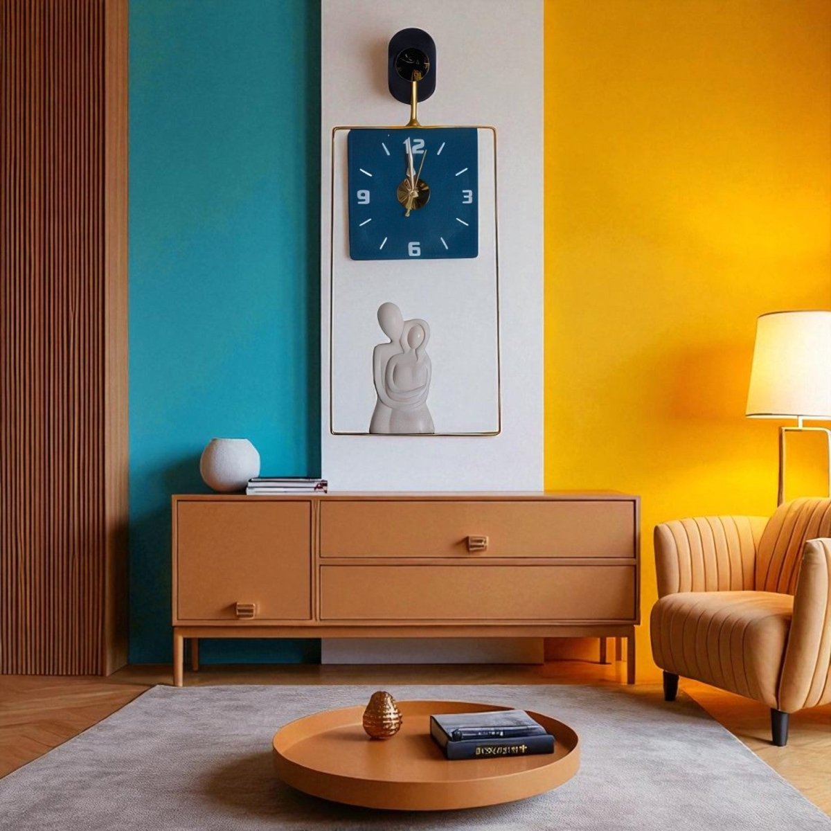 The Hours of Affection Wall Clock (9 x 24 Inches)