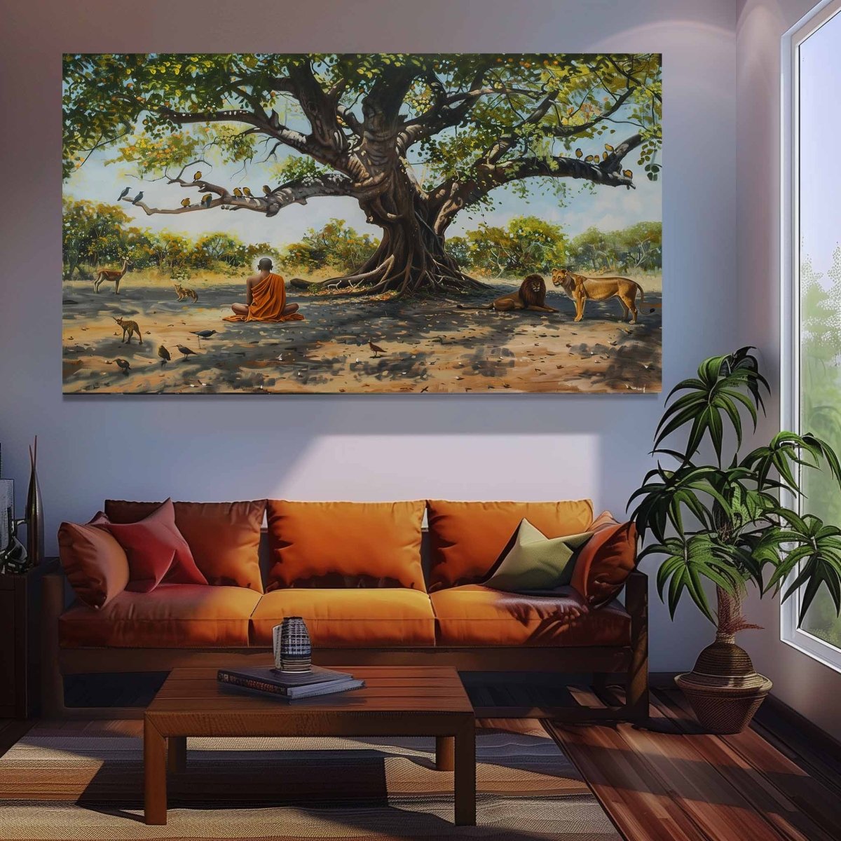 The Illuminated Grove Canvas Wall Design (36 x 24 Inches)