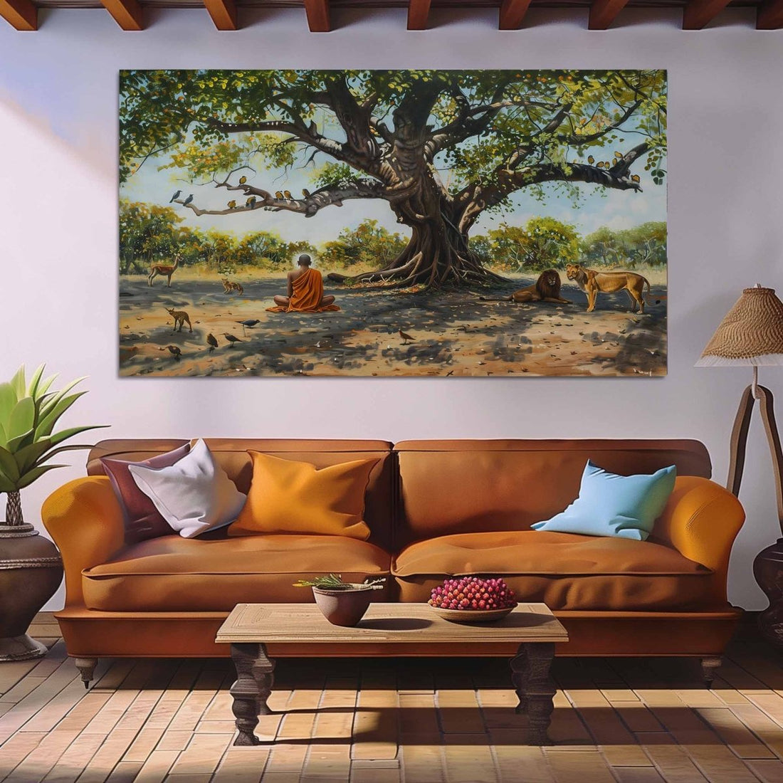 The Illuminated Grove Canvas Wall Design (36 x 24 Inches)