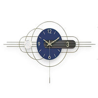 Thumbnail for The Indigo Abstract Wall Clock (31 x 17 Inches)