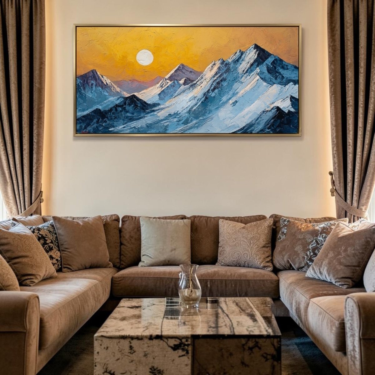 The Indigo Peak Pulse (48 x 24 Inches)