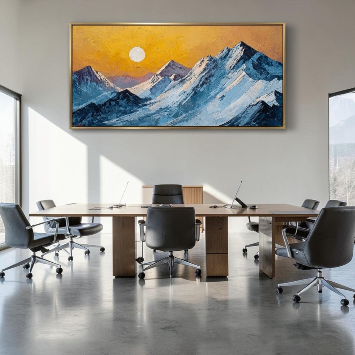 The Indigo Peak Pulse (48 x 24 Inches)