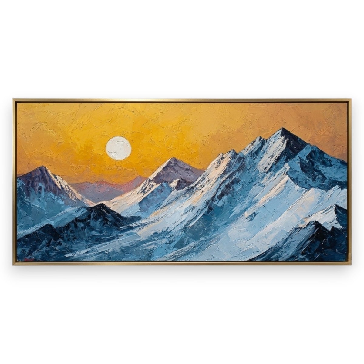 The Indigo Peak Pulse (48 x 24 Inches)