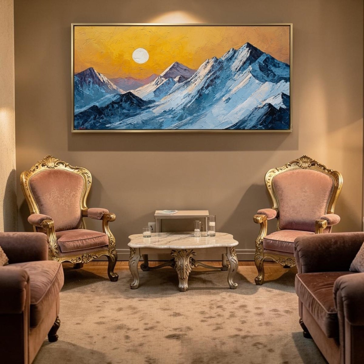 The Indigo Peak Pulse (48 x 24 Inches)