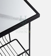 Thumbnail for The Jetstream Metal Marble Magazine Holder (Black) for Sofa