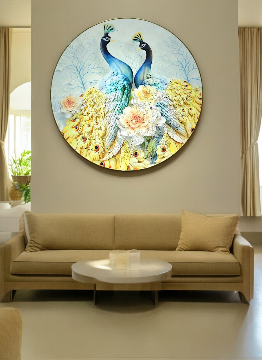 The Liquid Aurum Crystal Glass Painting (60 x 60 Cm)