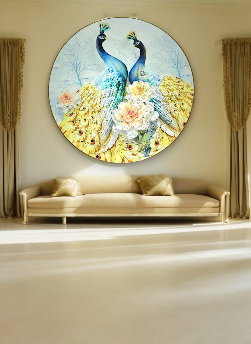 The Liquid Aurum Crystal Glass Painting (60 x 60 Cm)