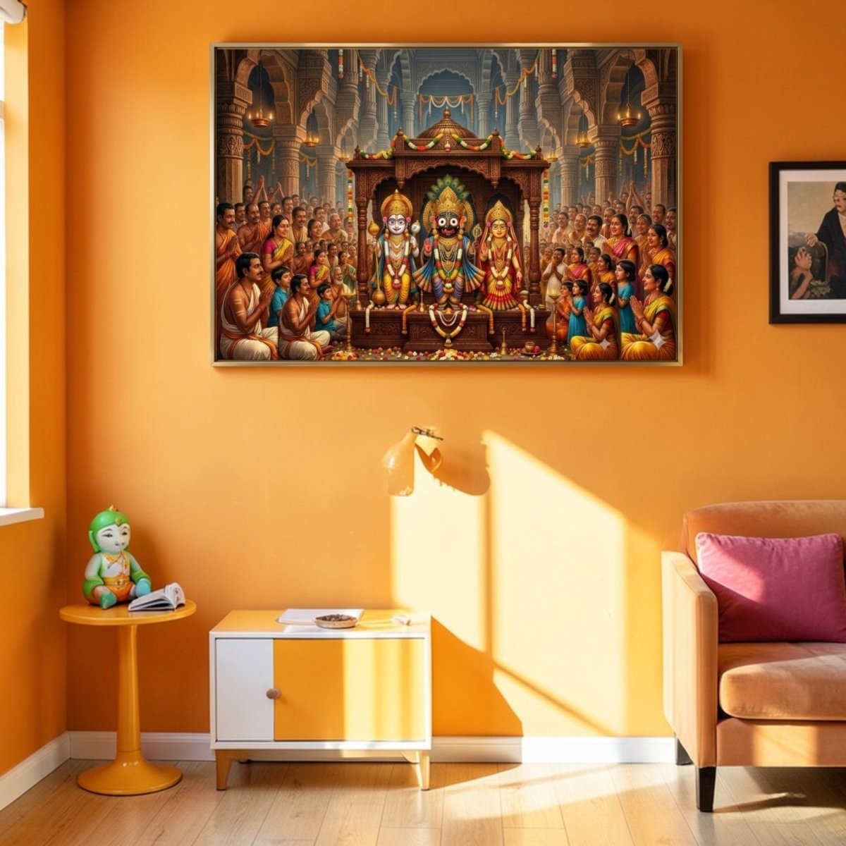 The Lord of the Universe: Divine Darshan: The Jagannath Puri Mahotsav (36 x 24 Inches)