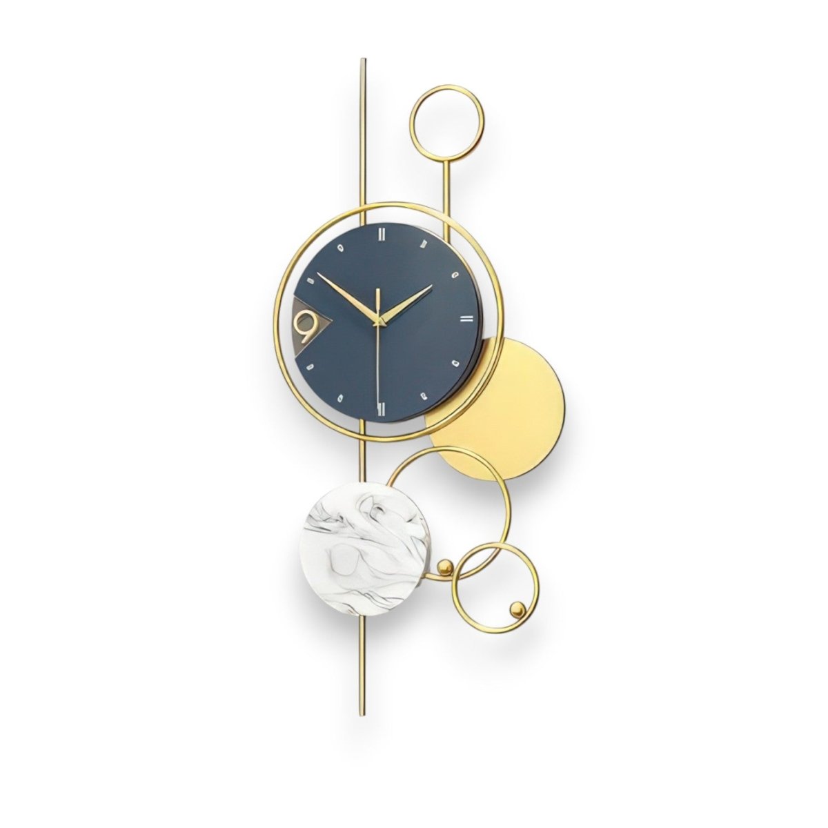 The Marbled Eclipse Timepiece (30 x 15 Inches)
