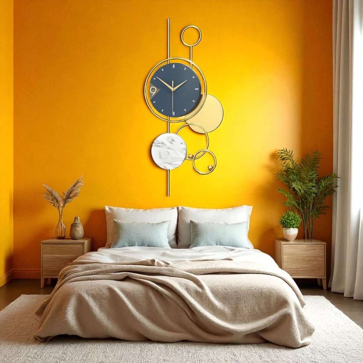 The Marbled Eclipse Timepiece (30 x 15 Inches)