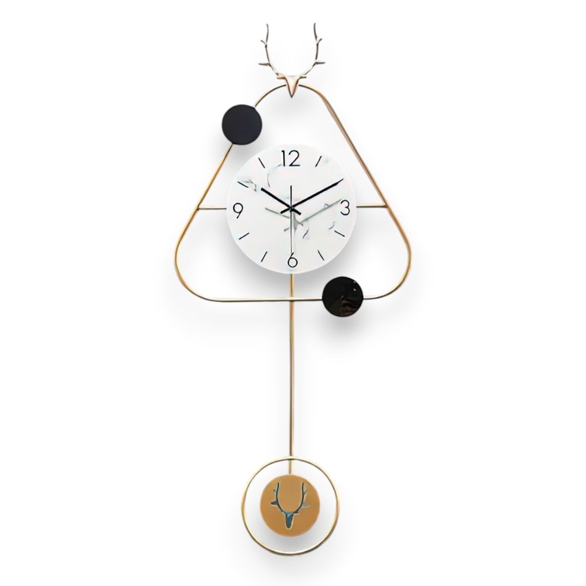 The Marbled Majesty Wall Art Clock (34 x 15 Inches)