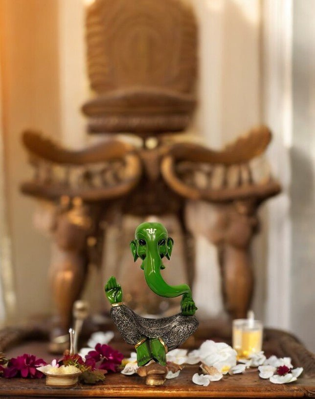 The Meditating Ganesha Table Decor