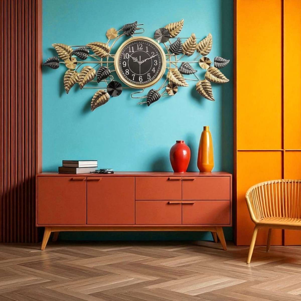 The Midnight Foliage Clock (39 x 18 Inches)