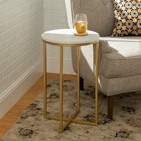 Thumbnail for The Moonbeam Round End Side Table for Sofa